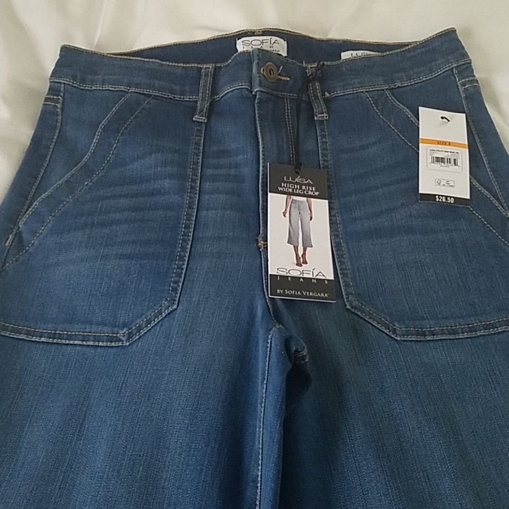 High Rise Wide Leg Crop